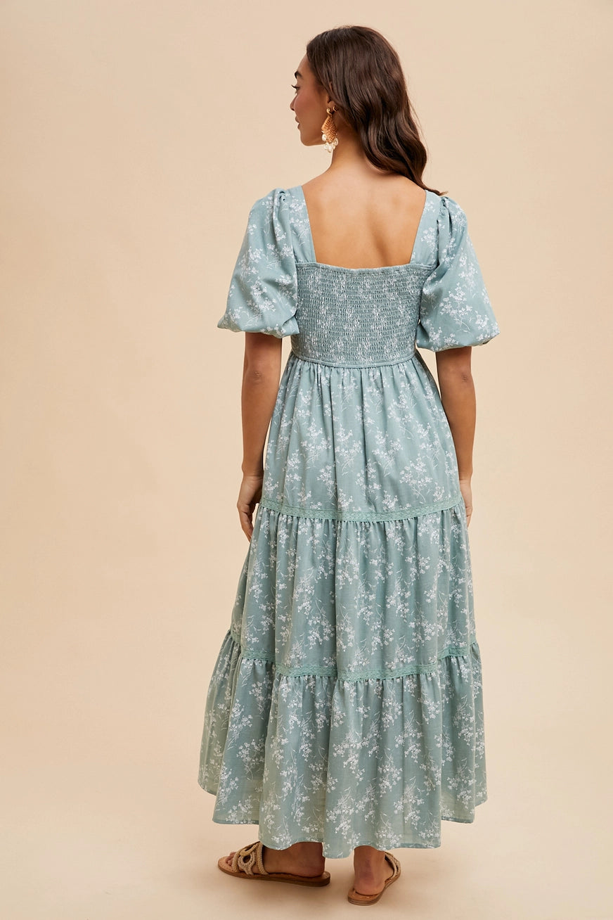 Blümchen Midi/Maxikleid "Lydia"