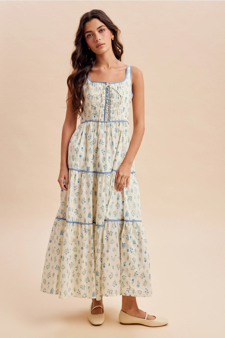 Blümchen Trägerkleid "Presley"