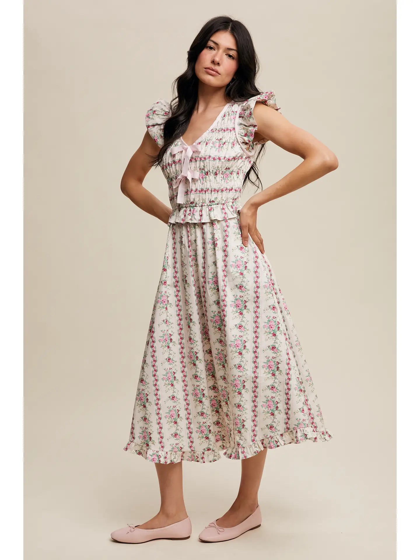 Vintage Blümchen Midikleid "Montana"