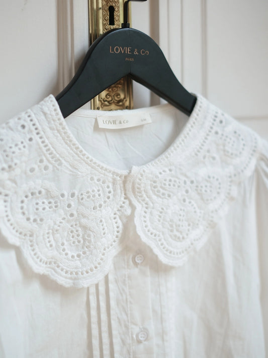 Bluse mit Bubikragen "Adeline"