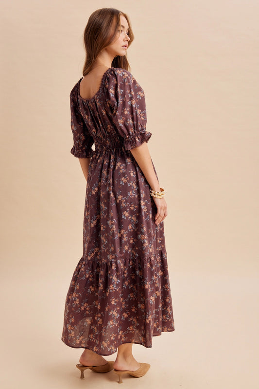 Blümchen Midikleid "Vivian"