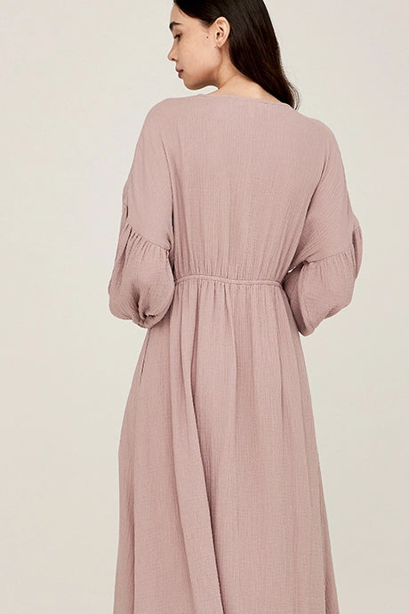 Musselin Midikleid "Esther"- Violett