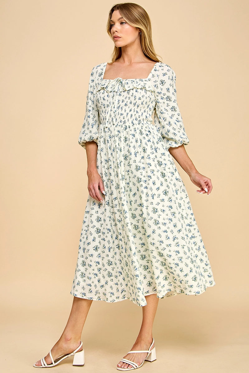 Blümchen Midikleid "Posey"