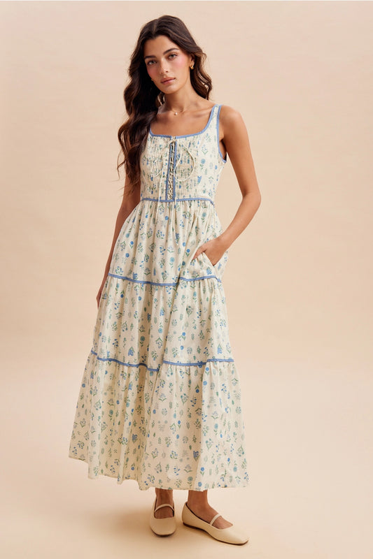 Blümchen Trägerkleid "Presley"