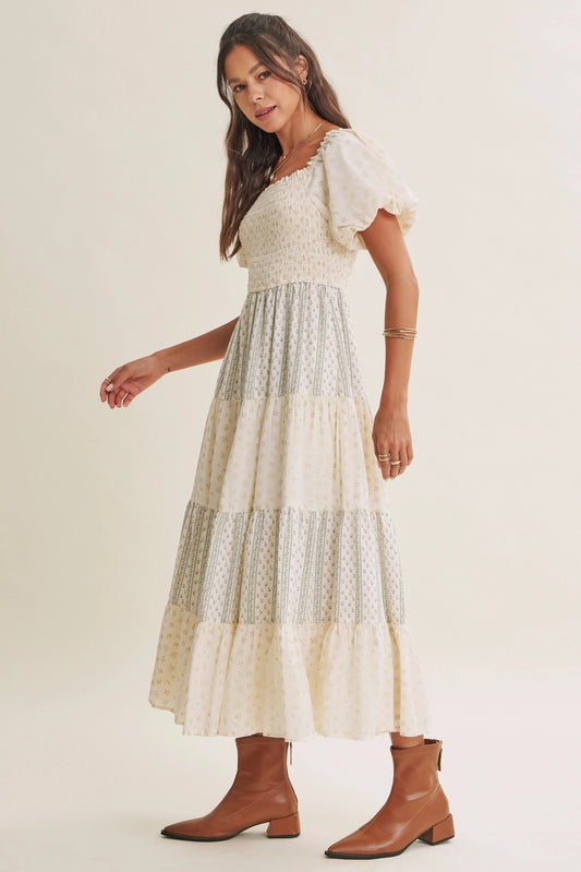 Blümchen Midikleid "Meadow"