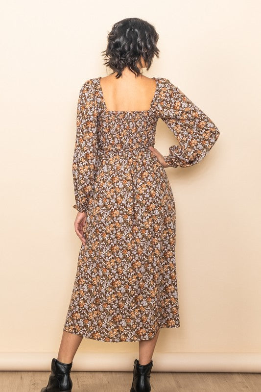 Blümchen Midikleid "Daniella"