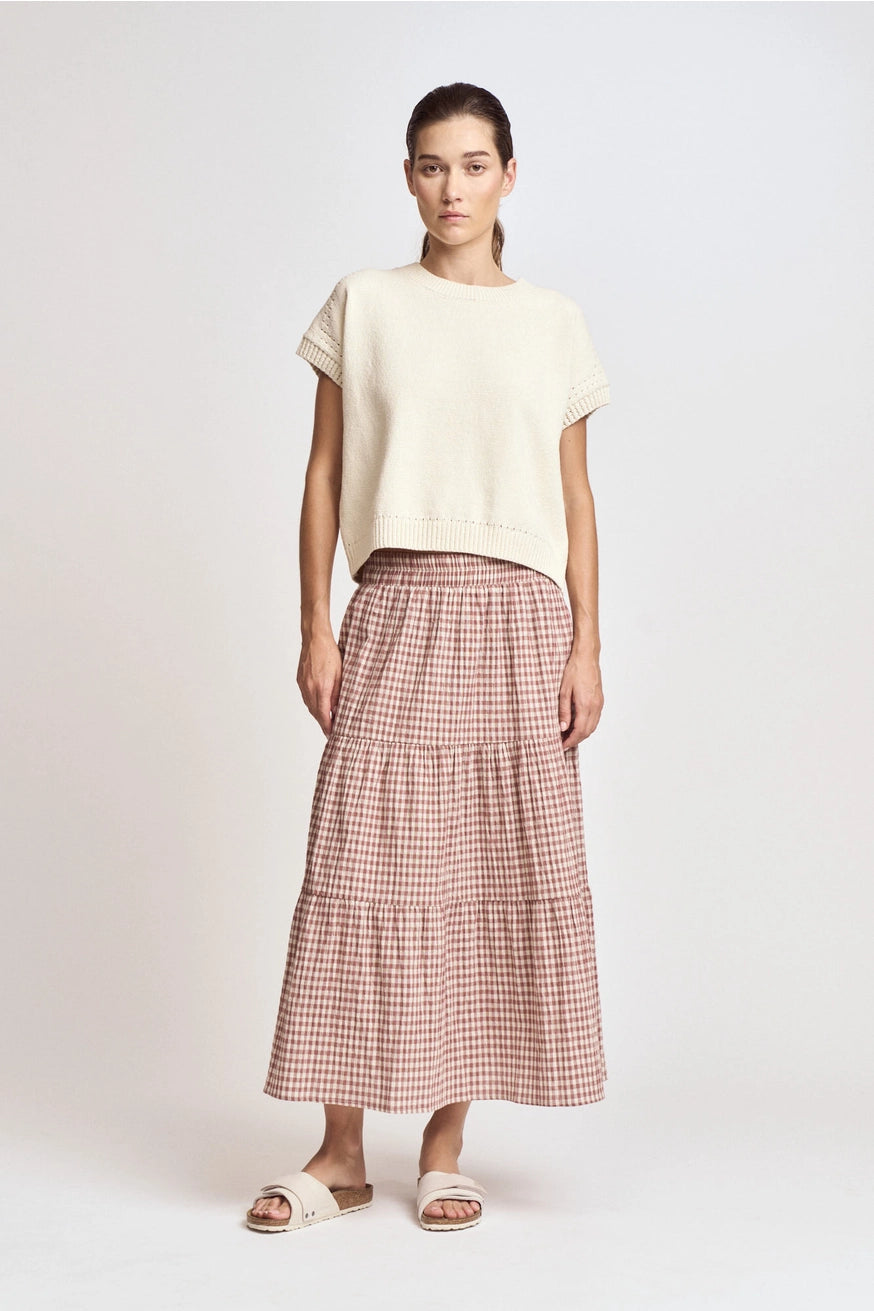 Karierter Midirock "Dahlia"