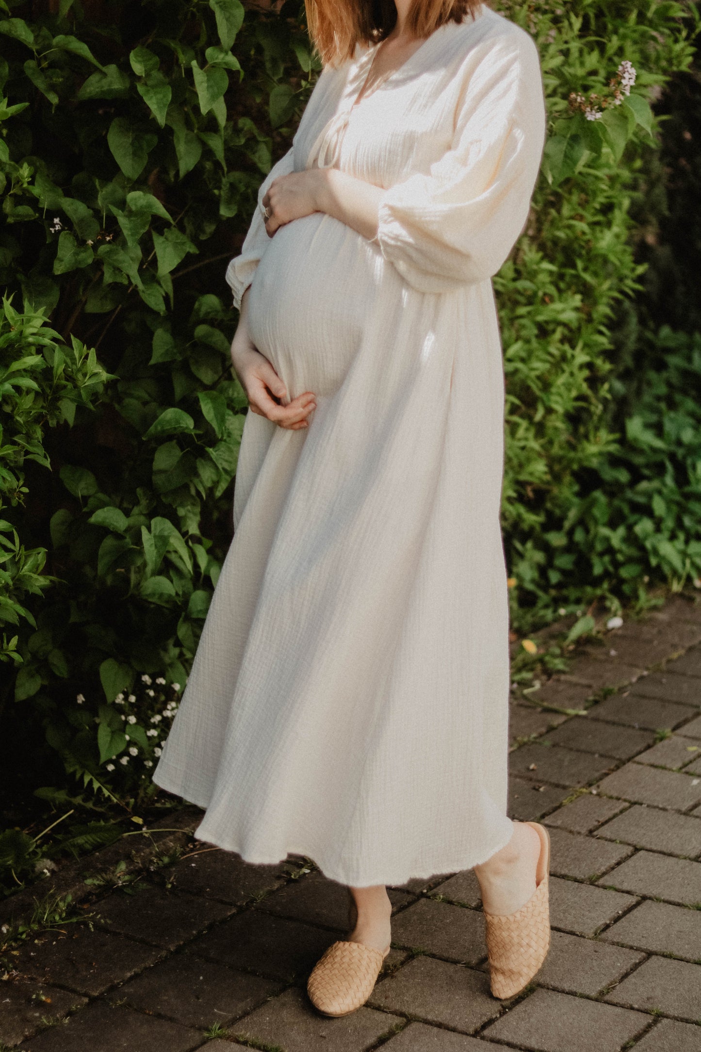 Musselin Midikleid "Esther"- Violett