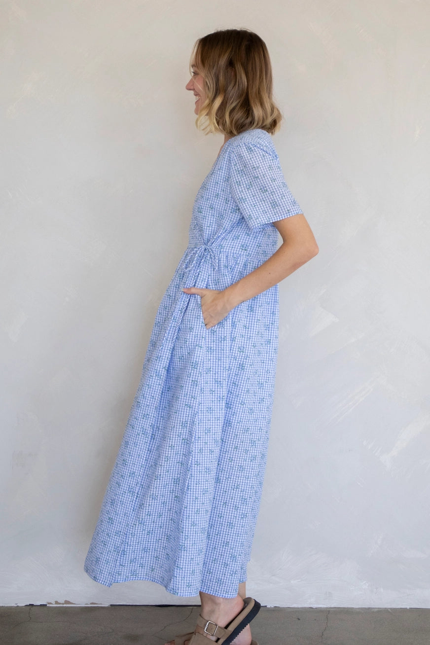 Kariertes Midikleid "Esme"