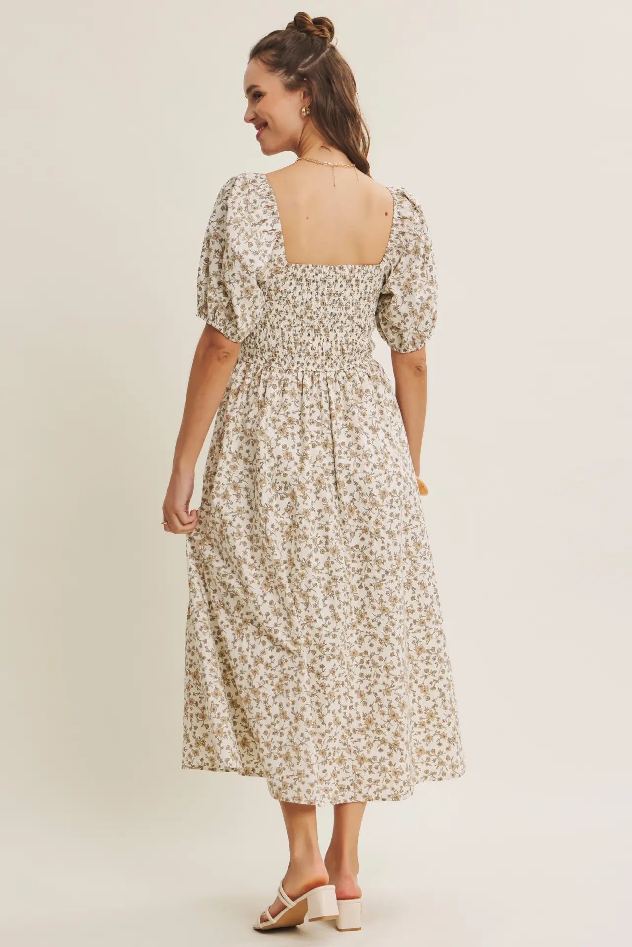 Blümchen Midikleid "Reya"