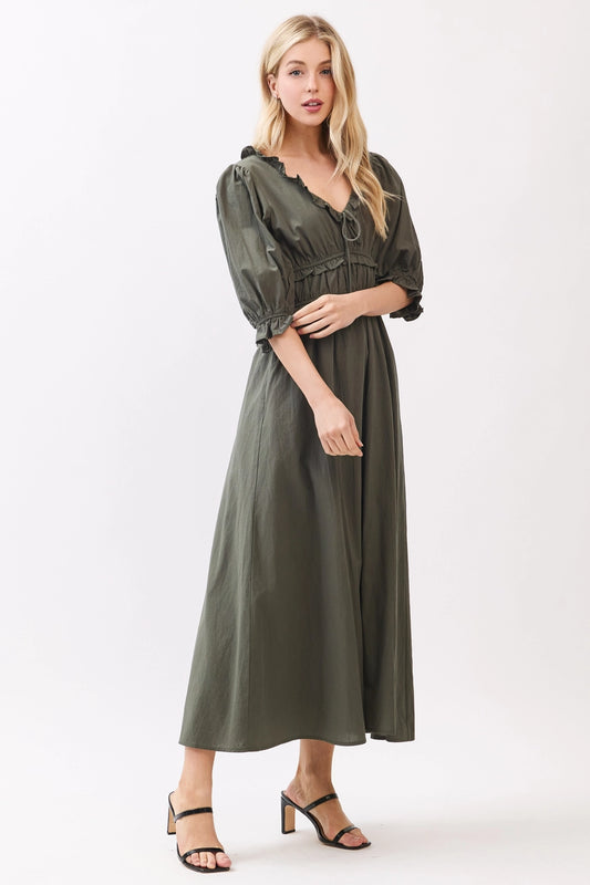 Midikleid "Olive"