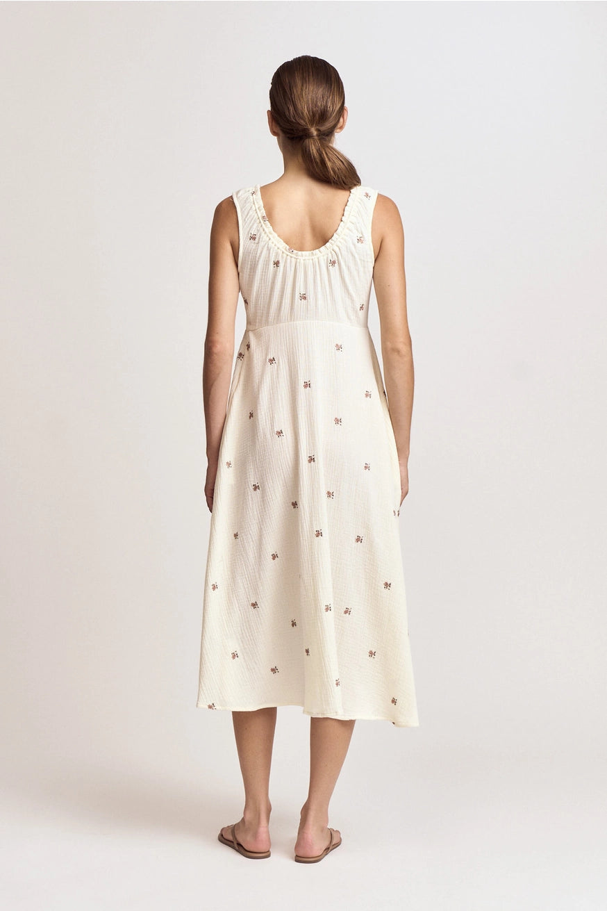 Blümchen Musselin Kleid "Melanie"
