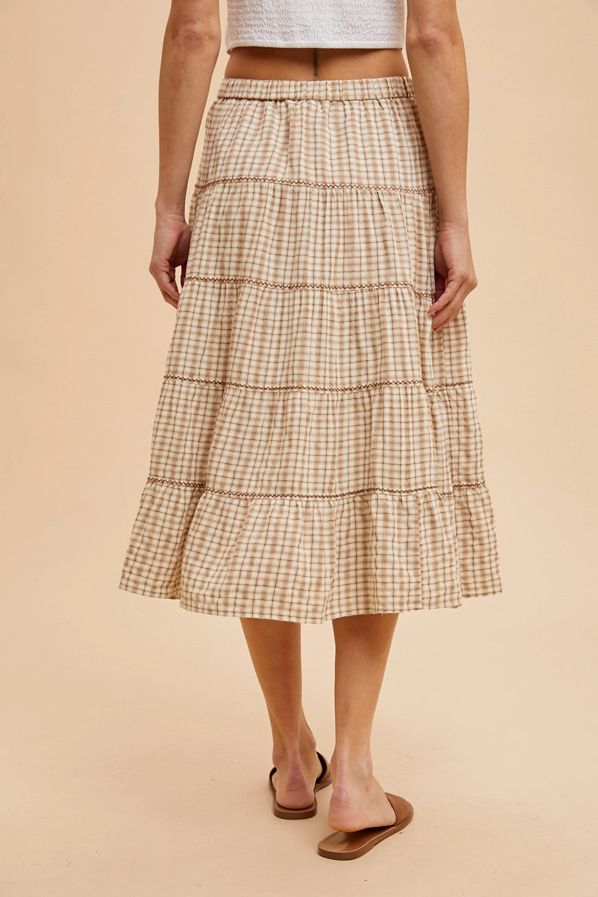 Karierter Midirock "Lucia"