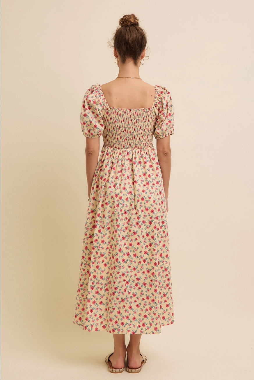 Blümchen Midikleid "Debbie"