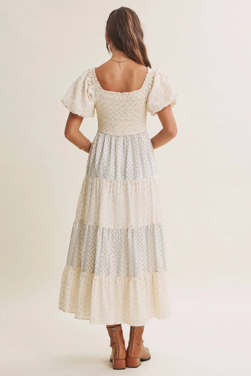 Blümchen Midikleid "Meadow"