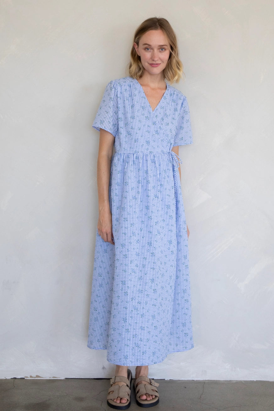 Kariertes Midikleid "Esme"
