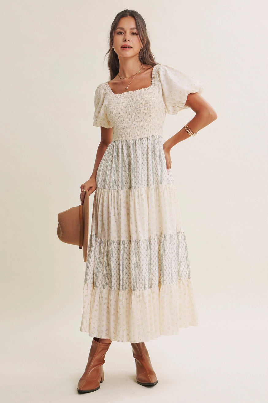 Blümchen Midikleid "Meadow"