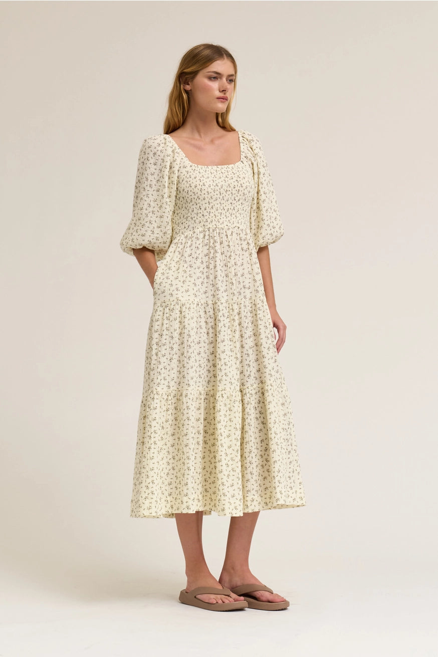 Blümchen Midikleid "Kinley"