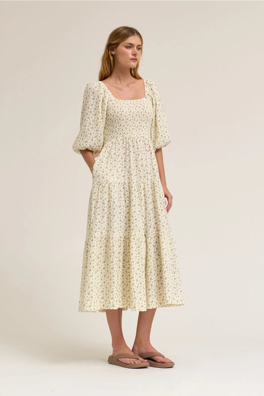 Blümchen Midikleid "Kinley"