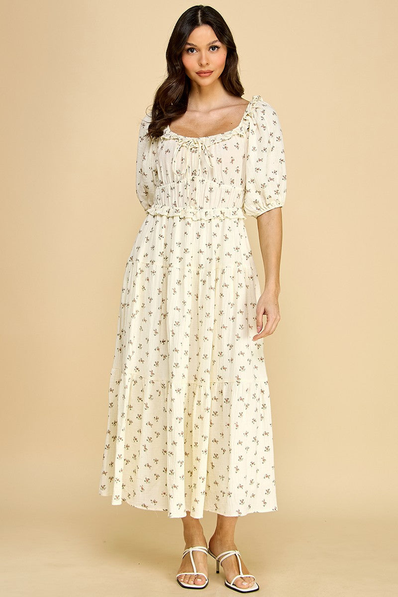 Blümchen Midikleid "Kamila"
