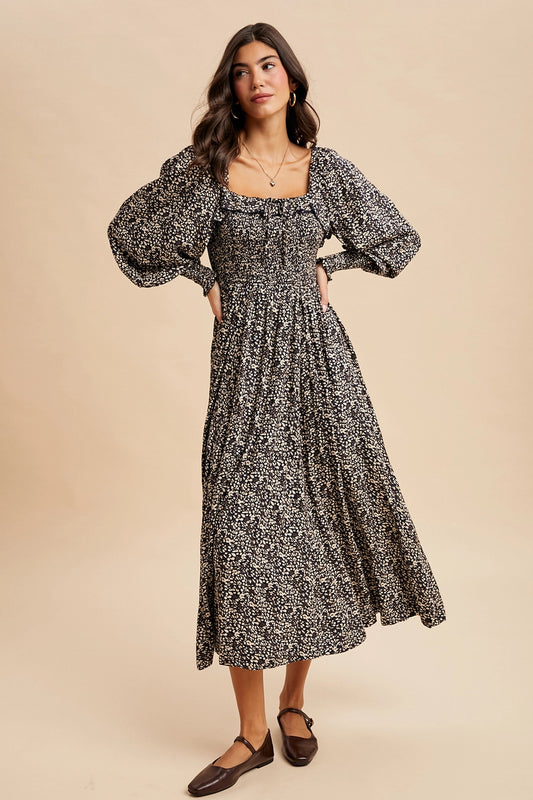 Blümchen Midikleid "Beth"