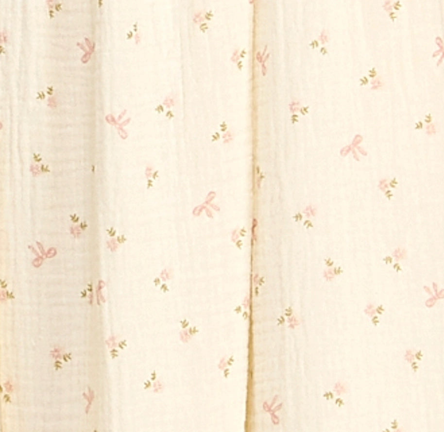 Midikleid "Dorthy" mit Schleifen und Blumendetails