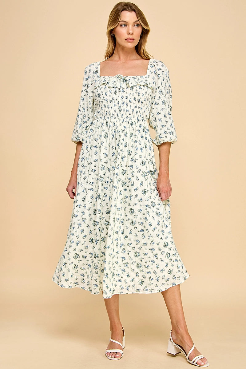 Blümchen Midikleid "Posey"