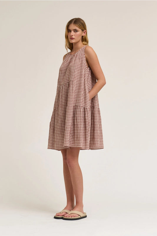 Kurzes Kariertes Kleid "Nina"