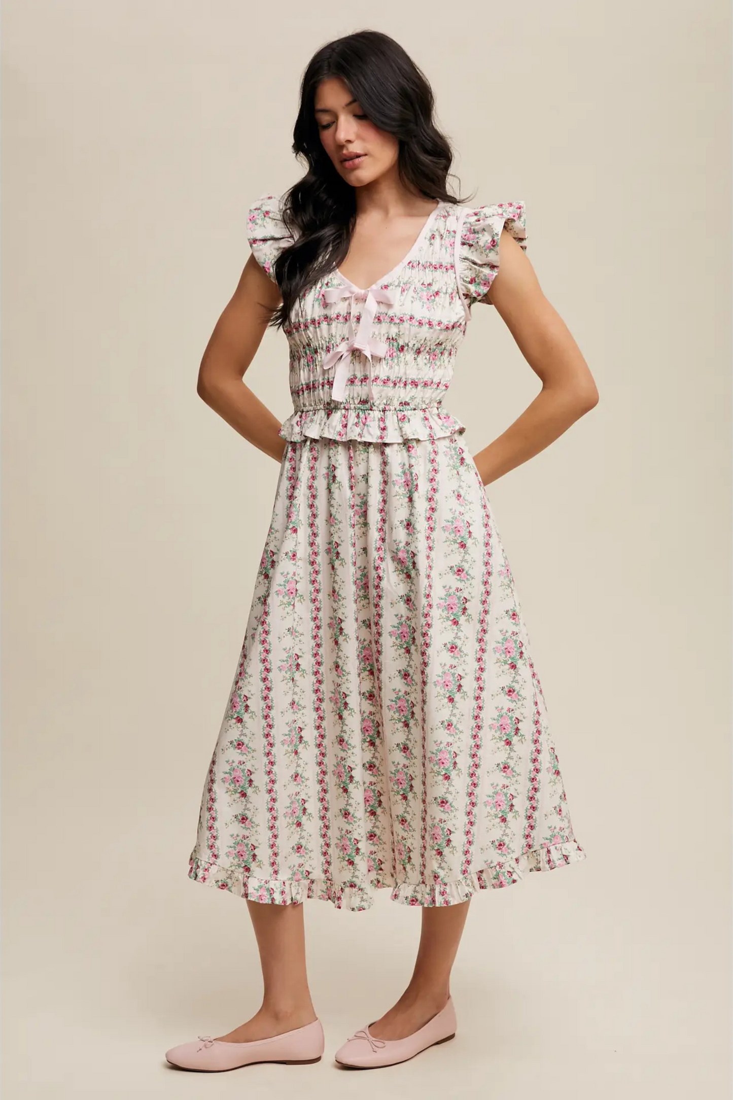 Vintage Blümchen Midikleid "Montana"