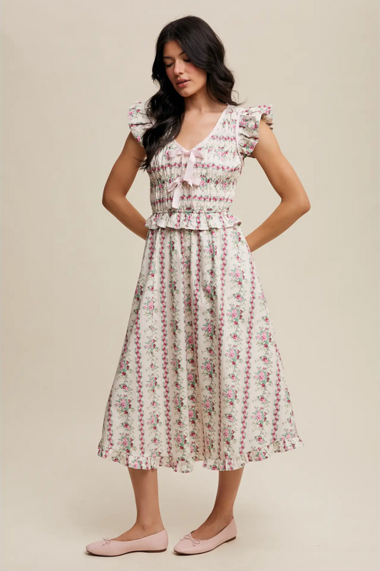 Vintage Blümchen Midikleid "Montana"