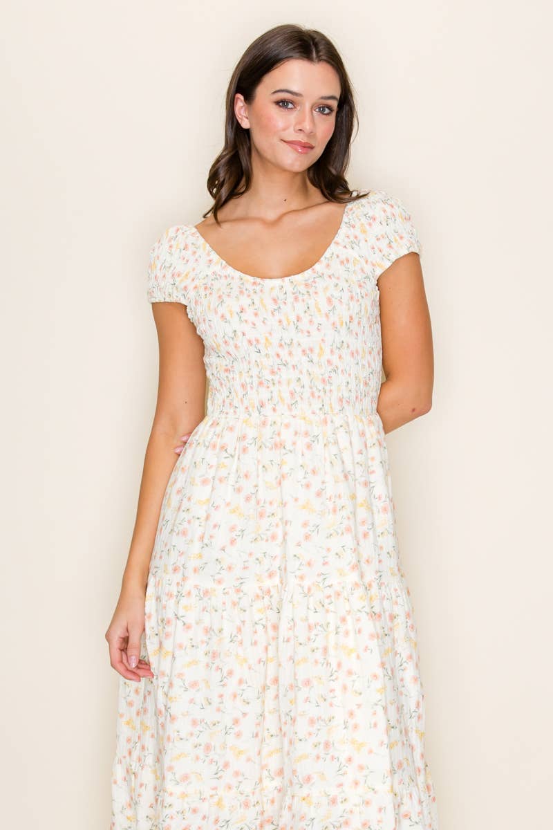 Blümchen Midikleid "Jasmine"
