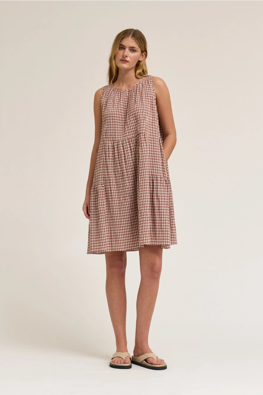 Kurzes Kariertes Kleid "Nina"