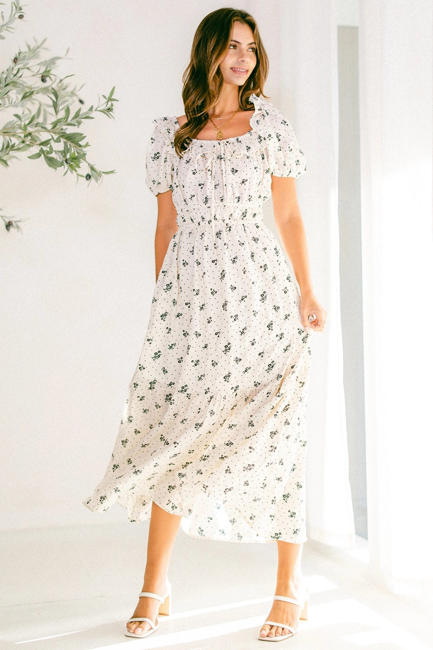 Blümchen Midikleid "Lori"