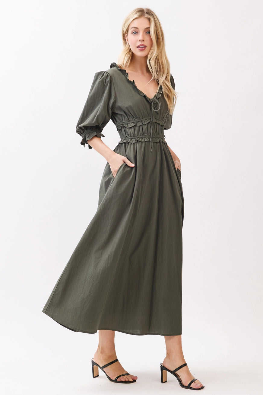 Midikleid "Olive"