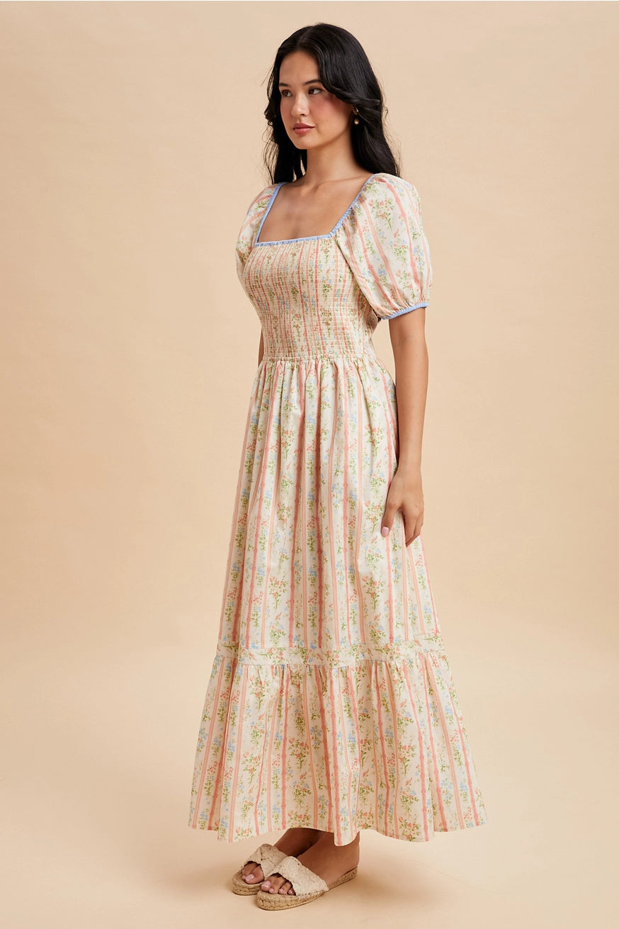 Blümchen Maxikleid "Alani"