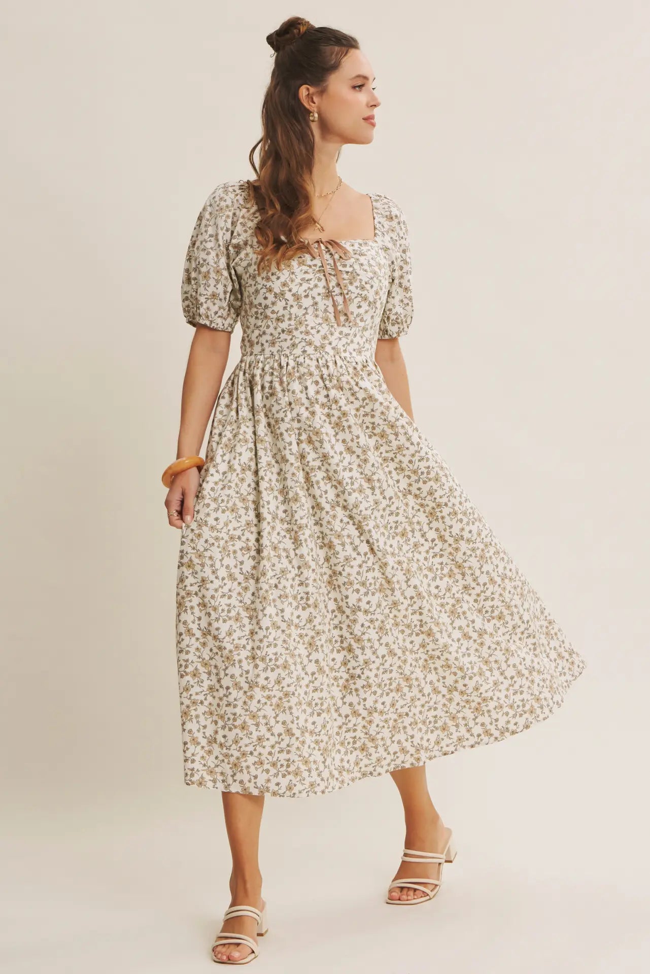 Blümchen Midikleid "Reya"