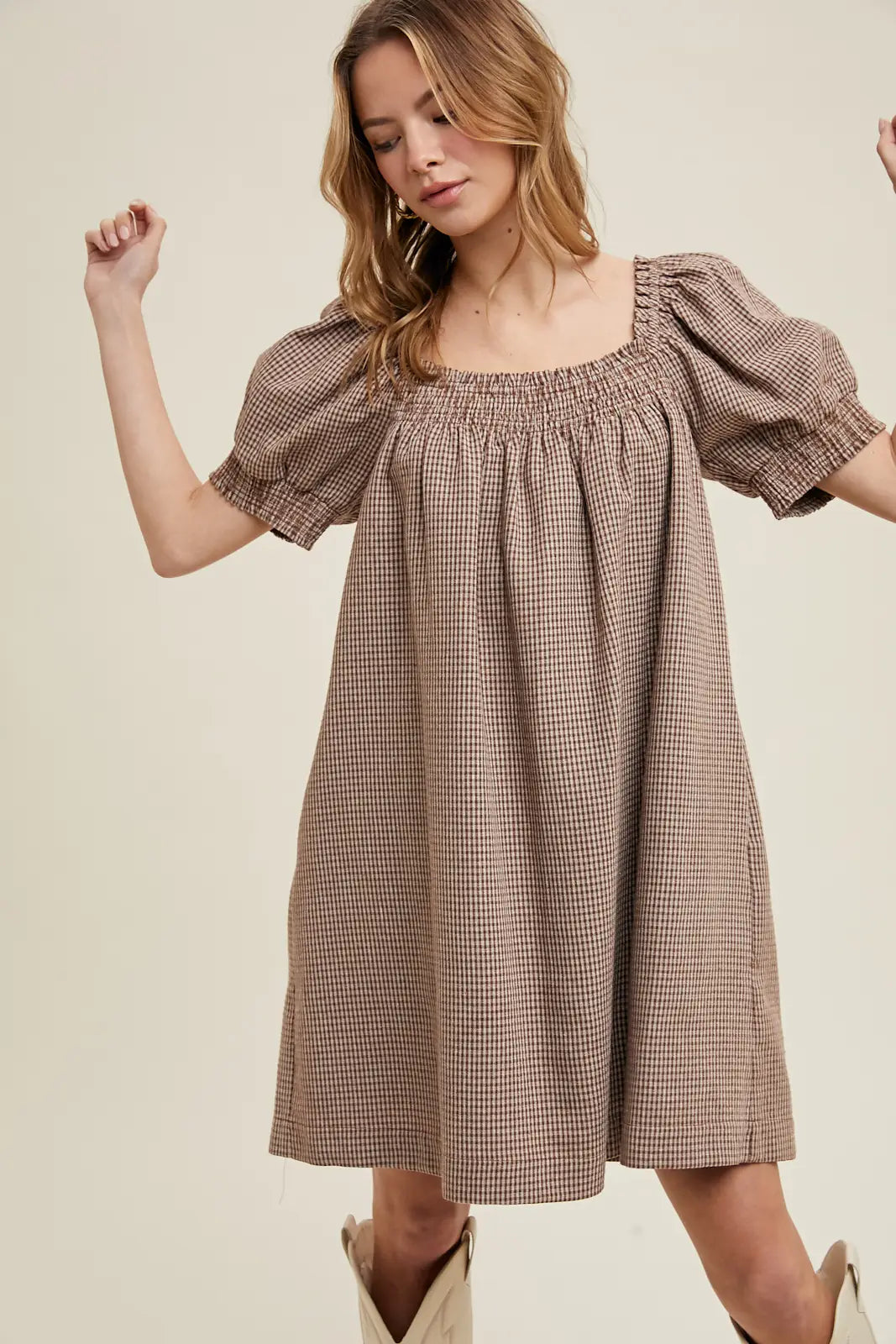 Kariertes Kleid "Lennie"