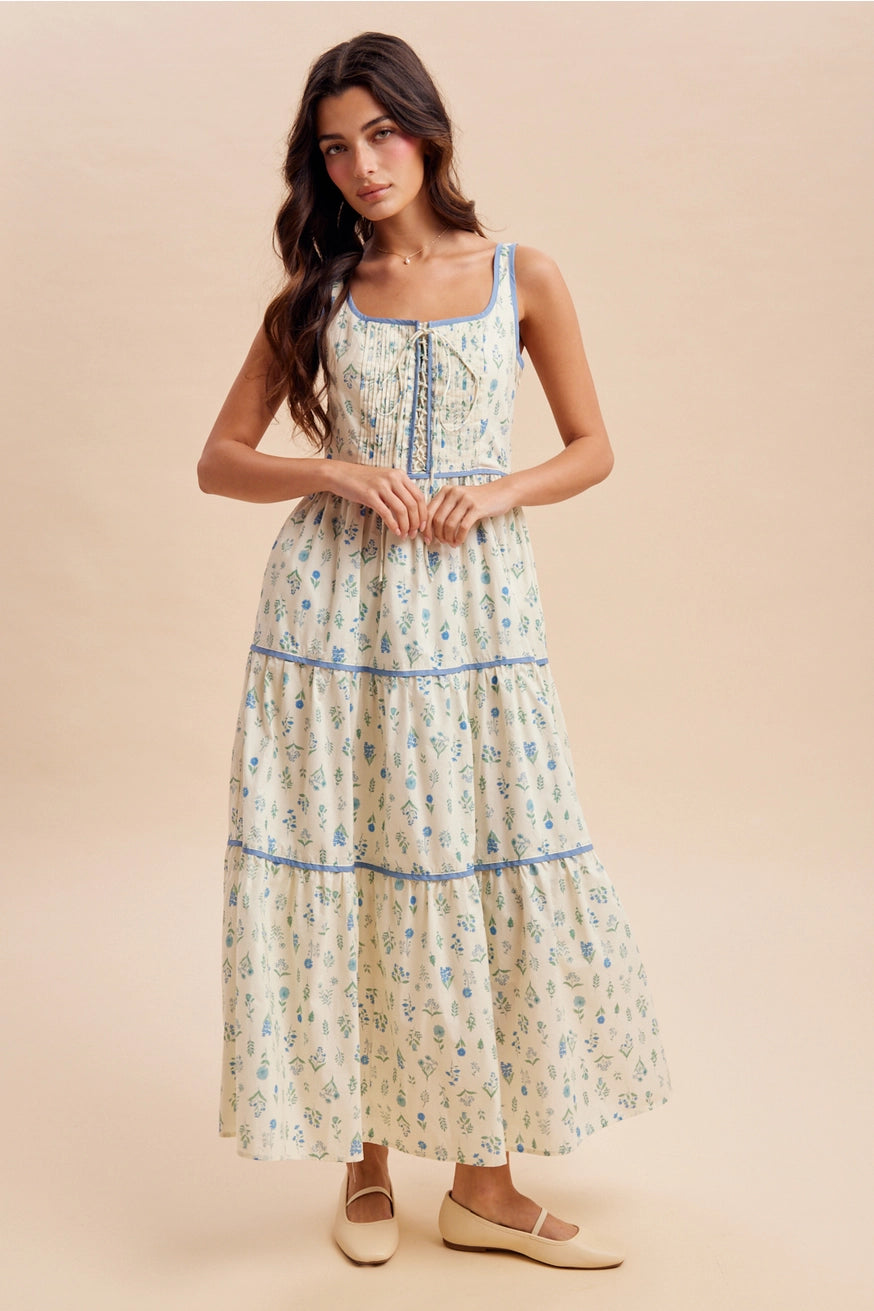 Blümchen Trägerkleid "Presley"