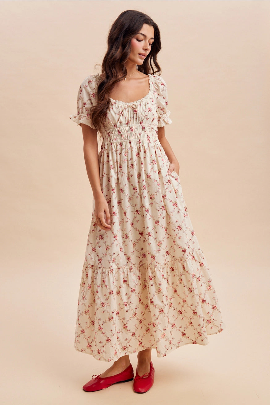Blümchen Midikleid "Callie"