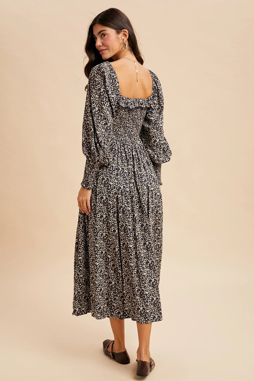 Blümchen Midikleid "Beth"