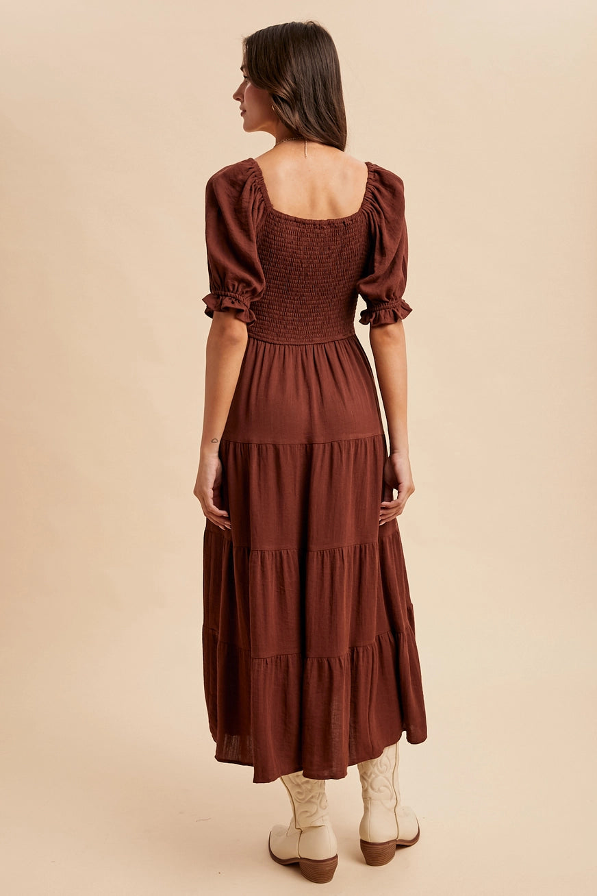 Baumwoll Midikleid "Caroline"