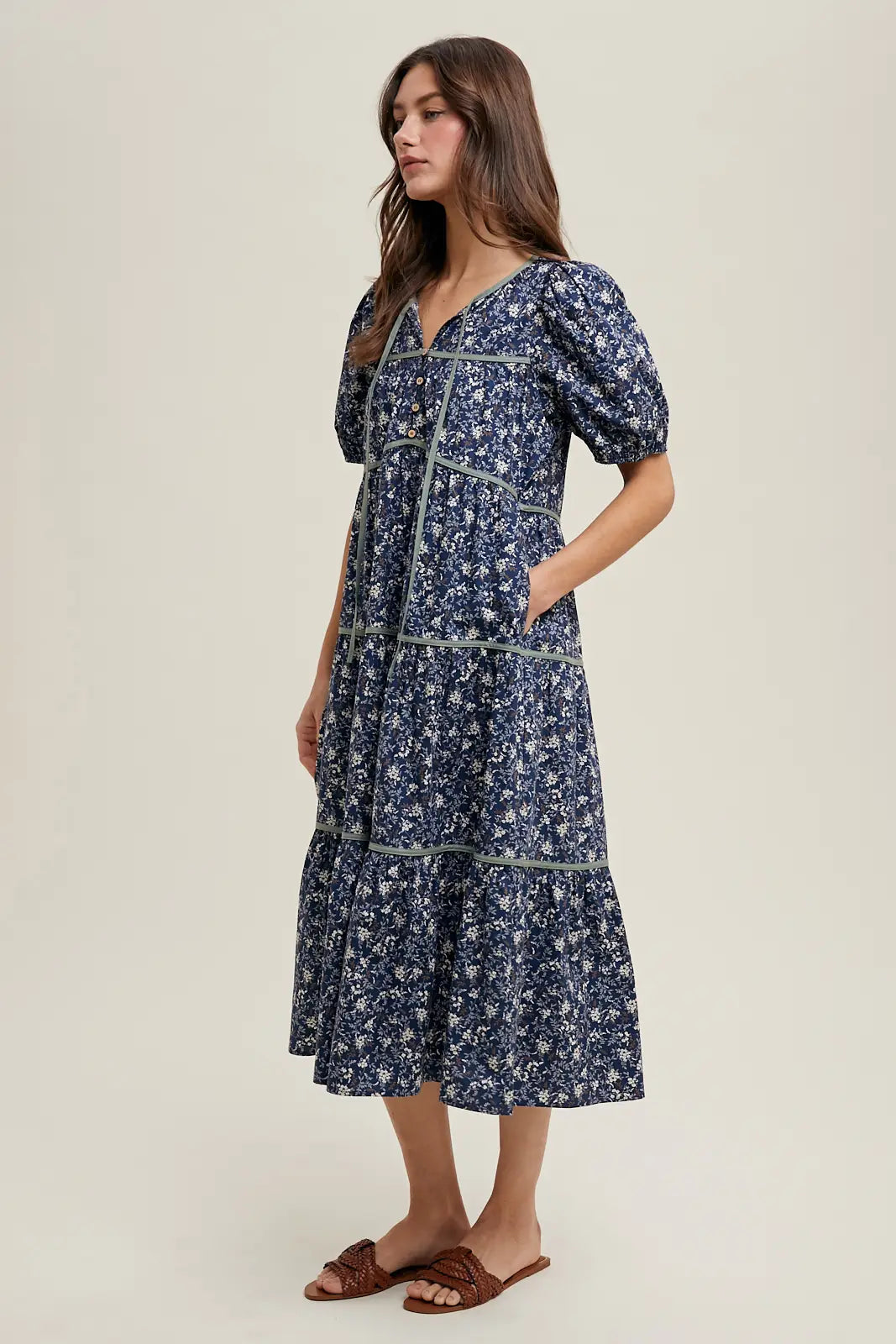 Blümchen Midikleid "Leonie"