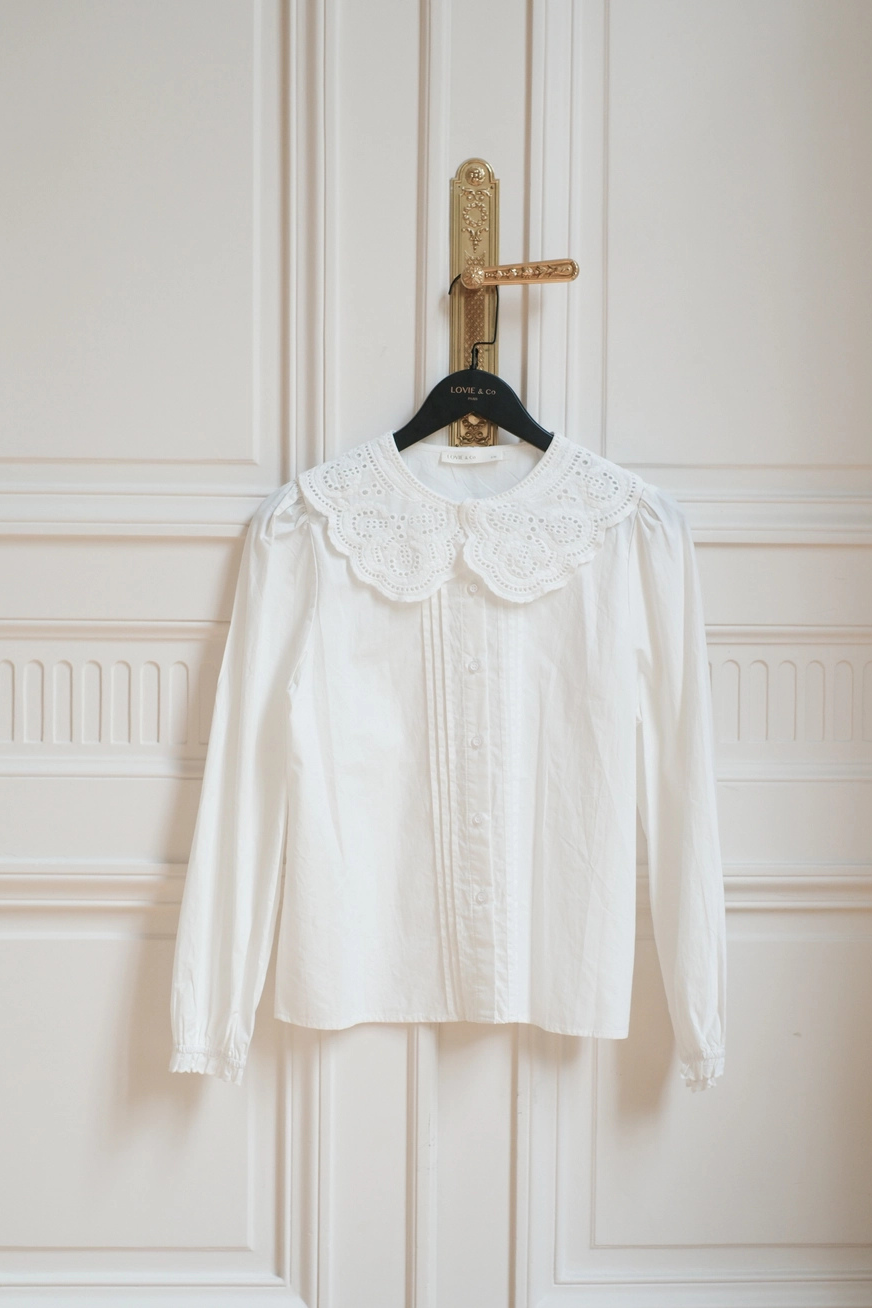 Bluse mit Bubikragen "Adeline"