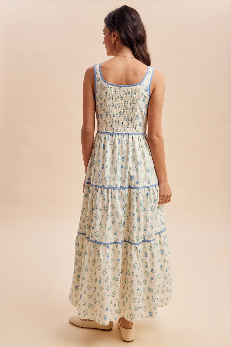 Blümchen Trägerkleid "Presley"
