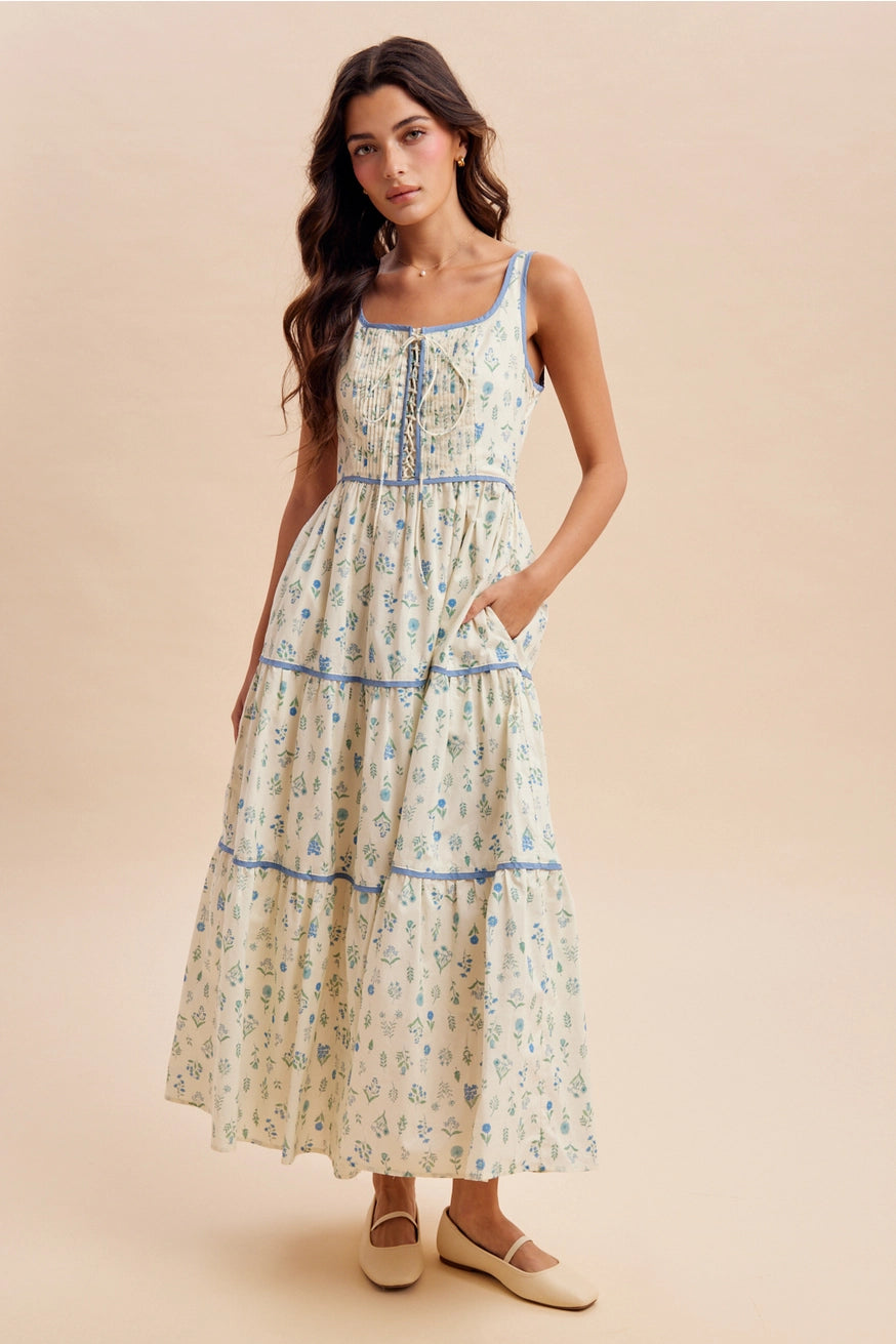 Blümchen Trägerkleid "Presley"