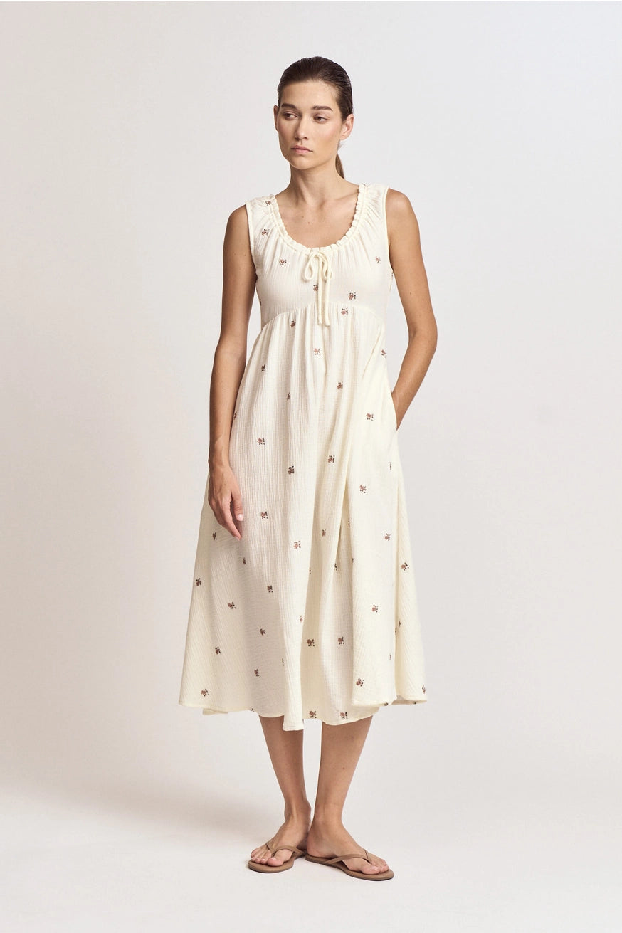 Blümchen Musselin Kleid "Melanie"