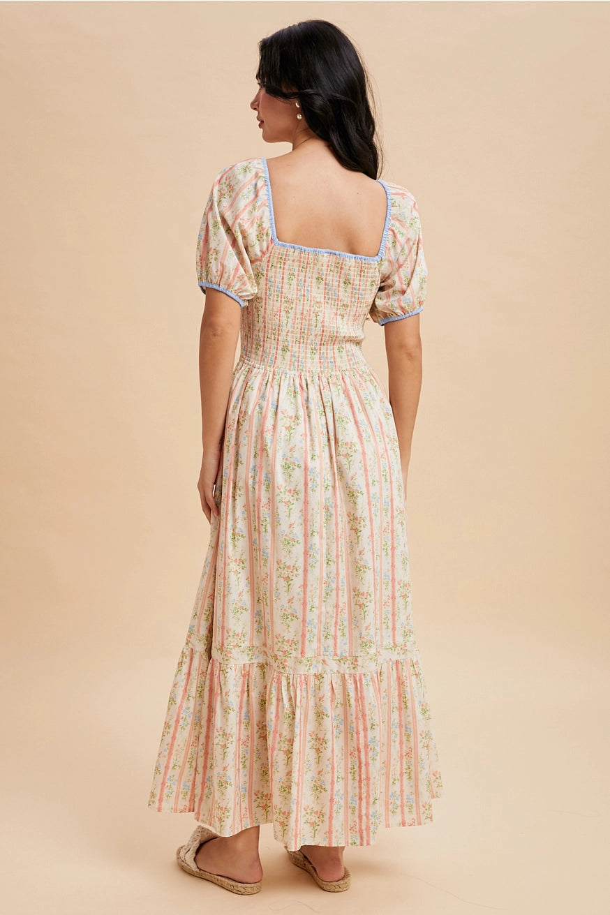 Blümchen Maxikleid "Alani"