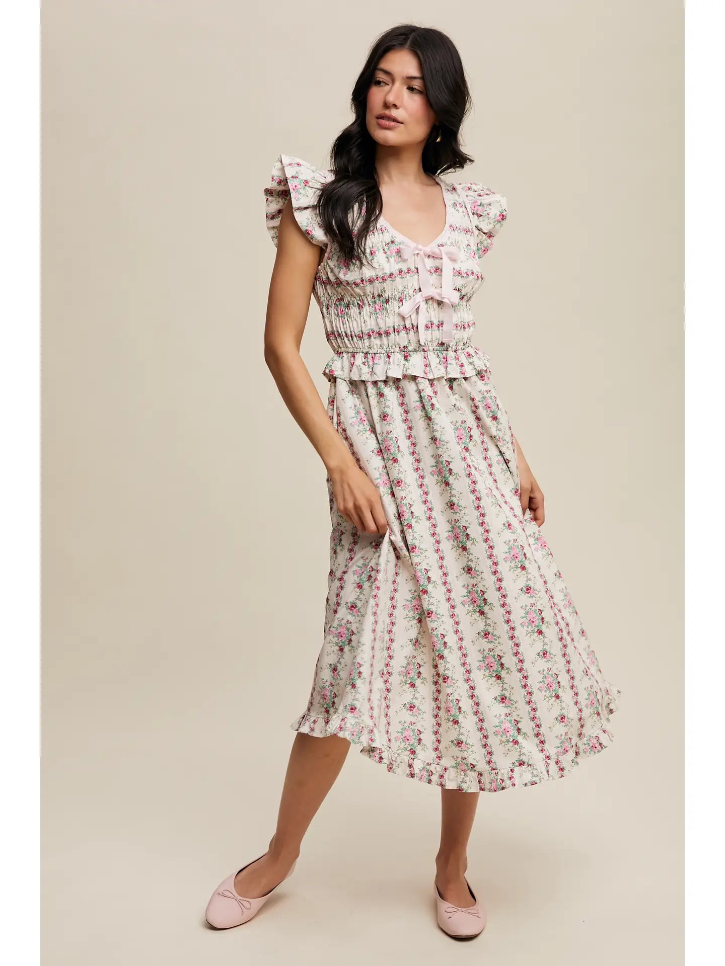 Vintage Blümchen Midikleid "Montana"