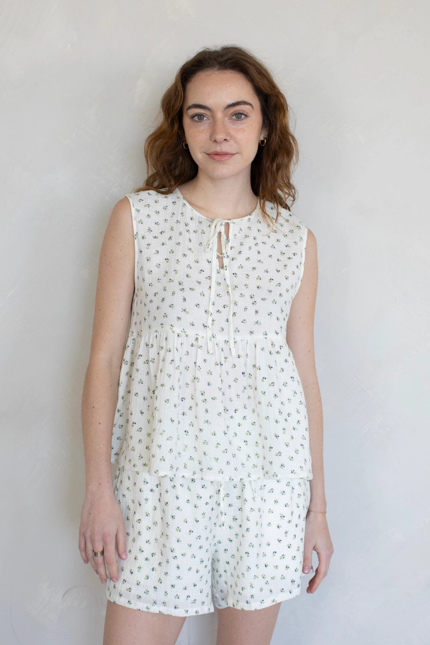 Blümchen Oberteil "Sylvie"