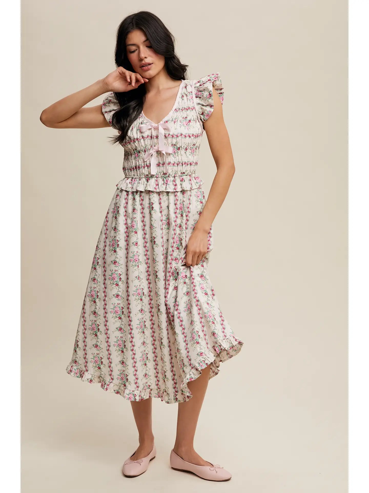 Vintage Blümchen Midikleid "Montana"